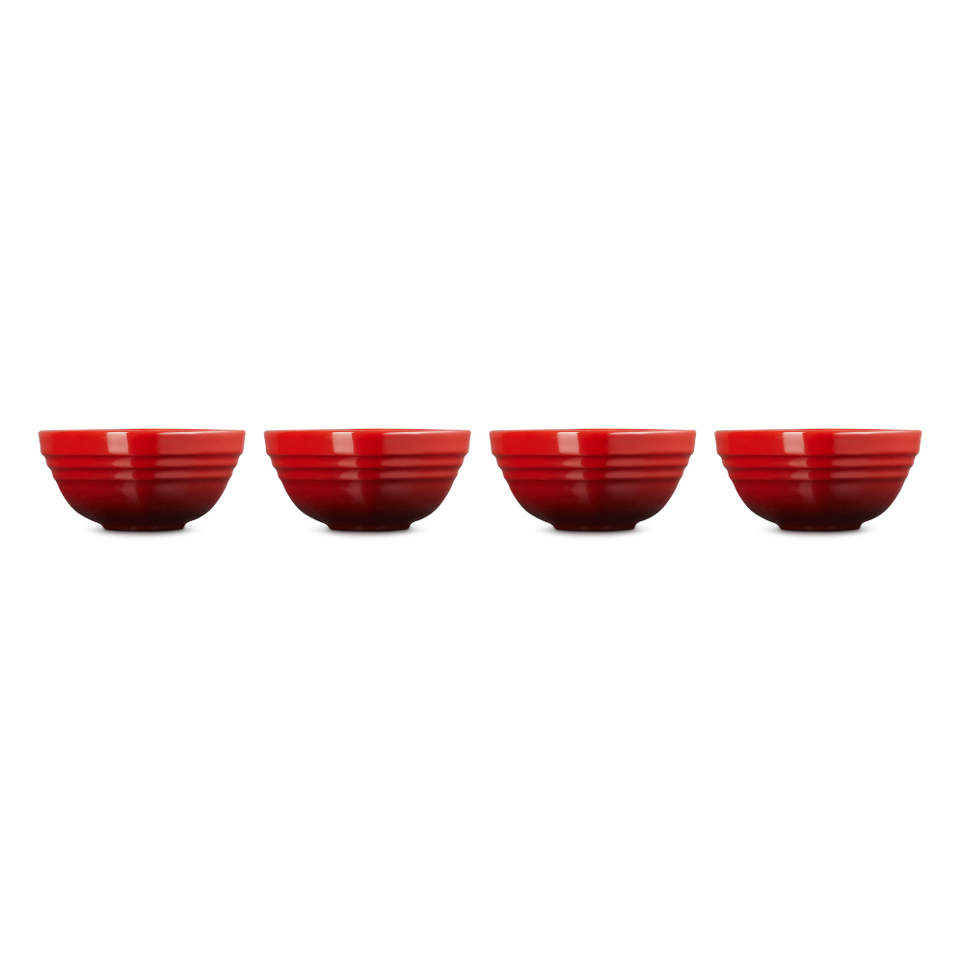 Kit com 4 Mini Bowls Coração Seoul  Vermelho