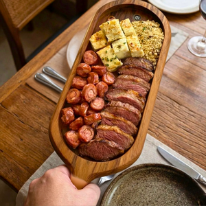 Tabua Petisqueira Frios Queijos Teca Artesanal Carve & Co