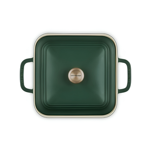 Travessa Quadrada Cerâmica Com Tampa San Fran Foret 2,9L Le Creuset
