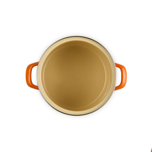 Stockpot Aço Esmaltado Laranja Pegador Inox 5,7L 20cm Le Creuset
