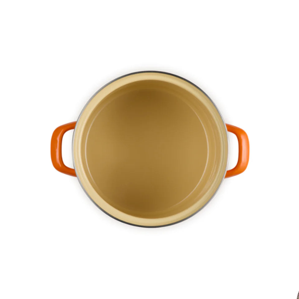 Stockpot Aço Esmaltado Laranja Pegador Inox 5,7L 20cm Le Creuset
