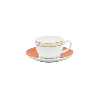 Conjunto com 6 Xícaras de Chá Porcelana Colline 250ml Strauss