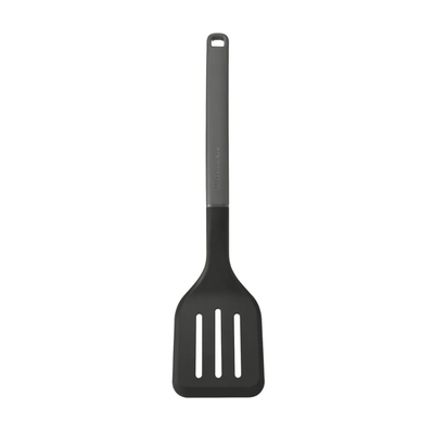 Espátula Perfurada 35cm Cozinha em Nylon Cinza KitchenAid