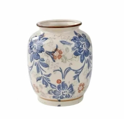 Vaso Vintage Colonial Cerâmica 15cm