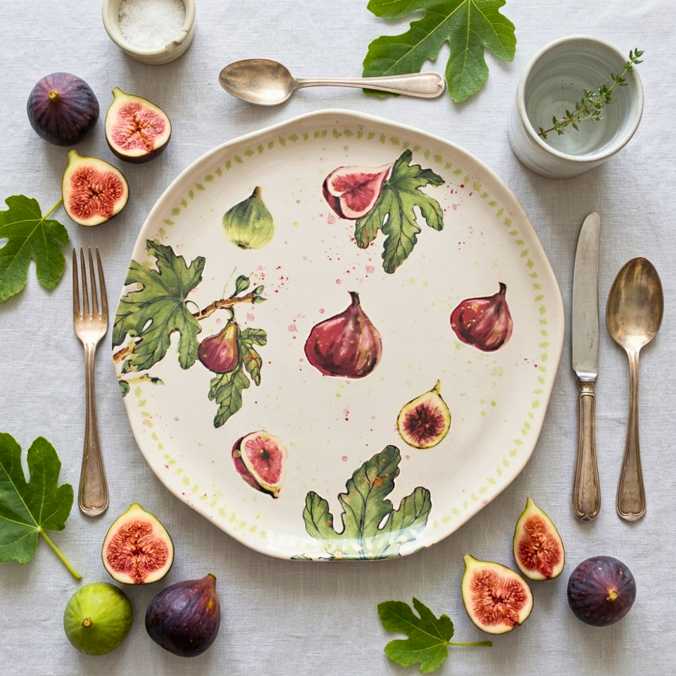 PRÉ-VENDA: Sousplat Cerâmica 34,5cm Les Figues Scalla