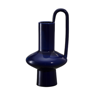 Vaso Ânfora Grande Azul Linha Anello