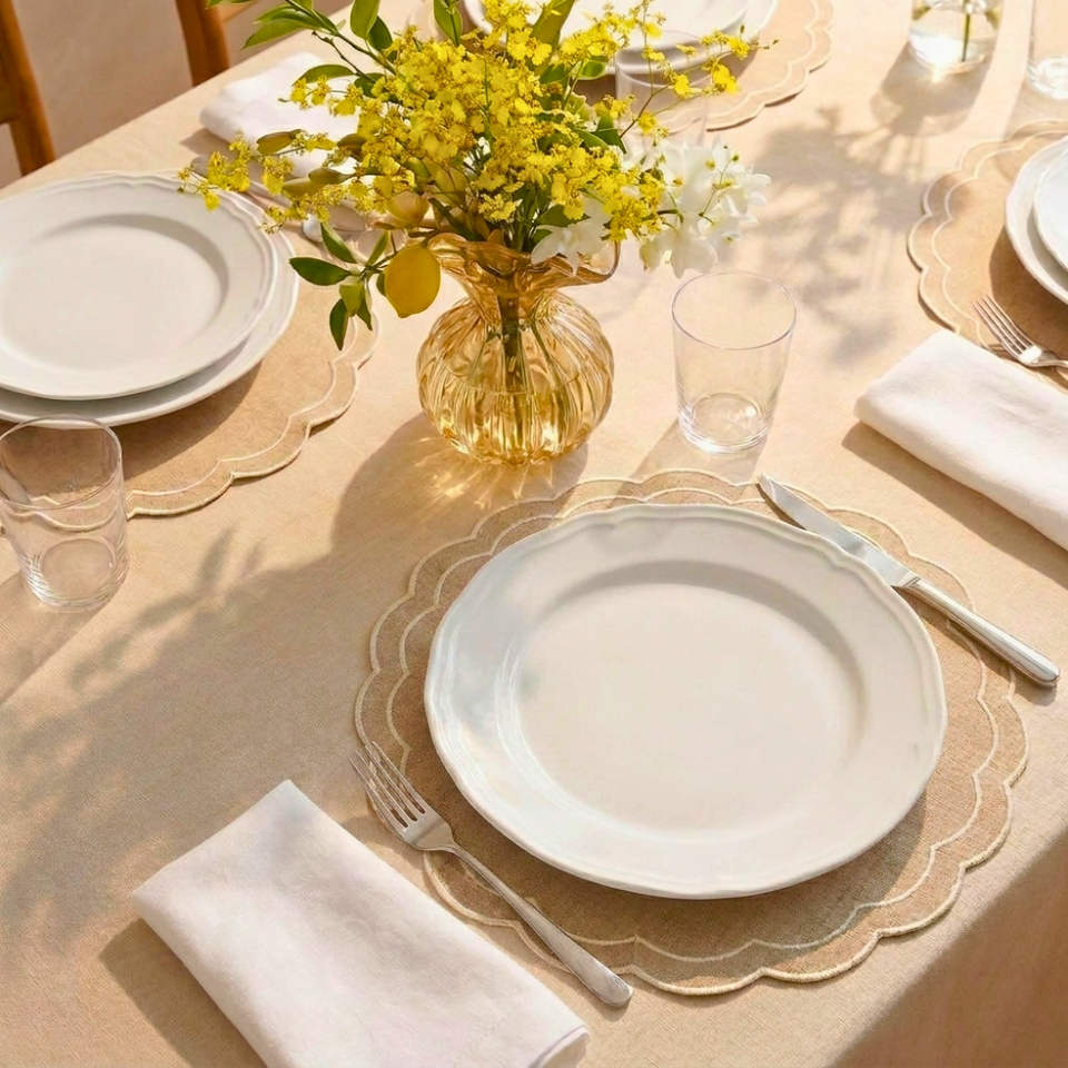 PRÉ-VENDA: Jogo de 6 Pratos Raso 27cm Porcelana Queen
