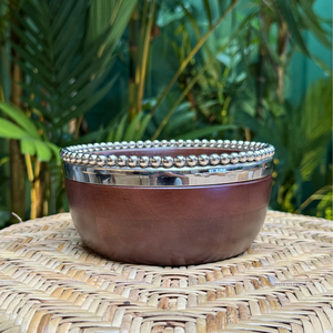 Bowl de Madeira Bolinhas Object Bahali 17cm