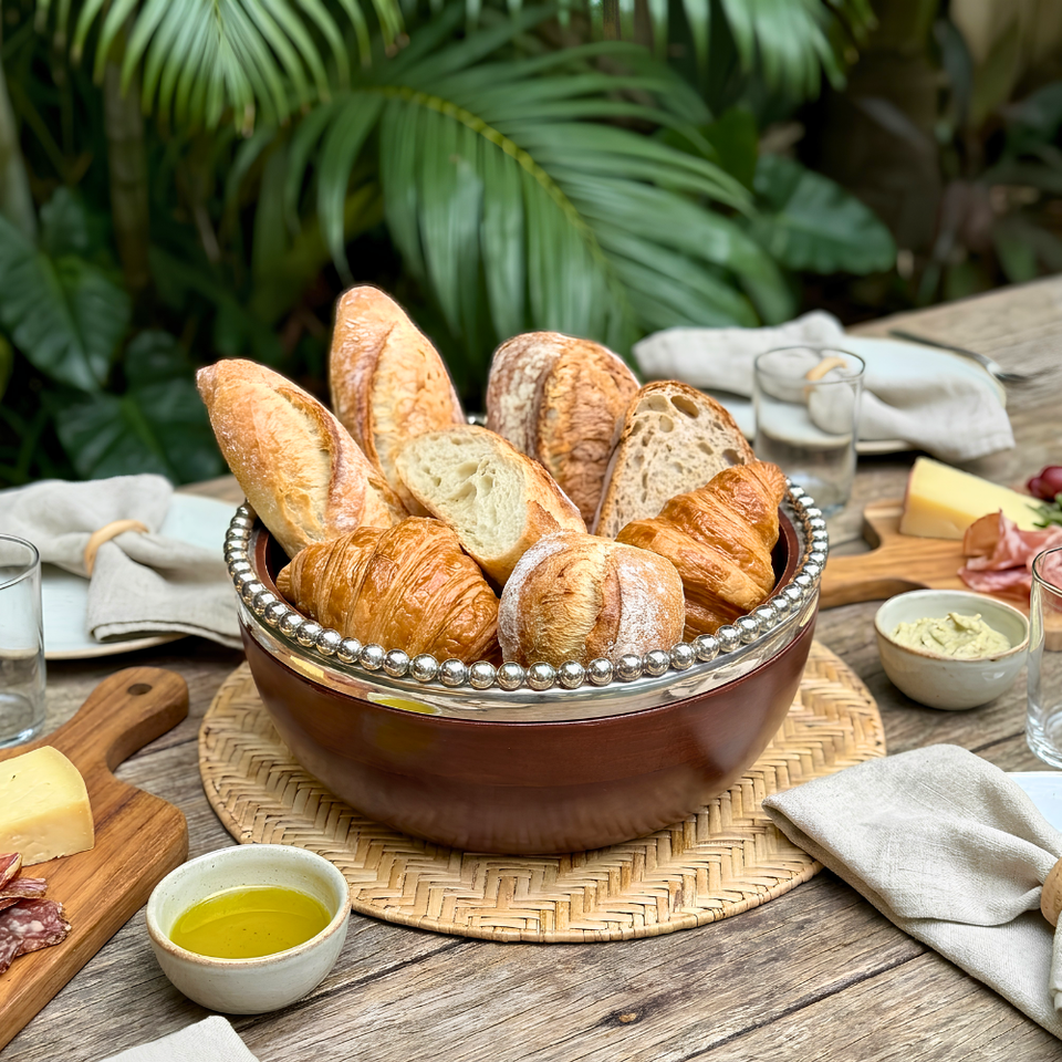 Bowl de Madeira Bolinhas Object Bahali 17cm