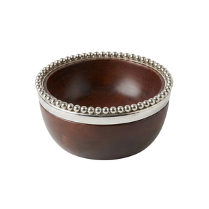 Bowl de Madeira Bolinhas Object Bahali 17cm