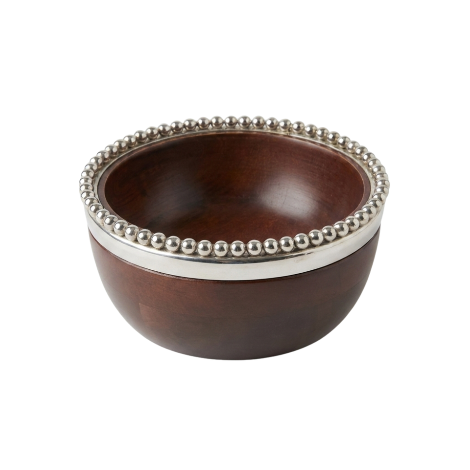 Bowl de Madeira Bolinhas Object Bahali 17cm