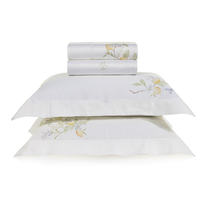 Jogo de Cama Aurabella 4 Pçs 300 Fios Cetim 100% Bambu Trussardi