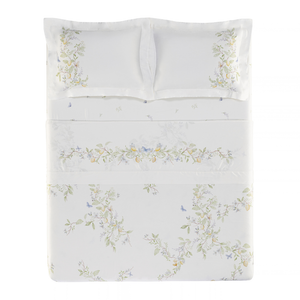 Jogo de Cama Aurabella 4 Pçs 300 Fios Cetim 100% Bambu Trussardi