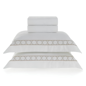 Jogo de Cama Merse 4 Pçs 300 Fios Cetim 100% Bambu Trussardi