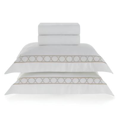Jogo de Cama Merse 4 Pçs 300 Fios Cetim 100% Bambu Trussardi