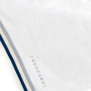 Toalha Banhão Montello Branca / Azul Trussardi