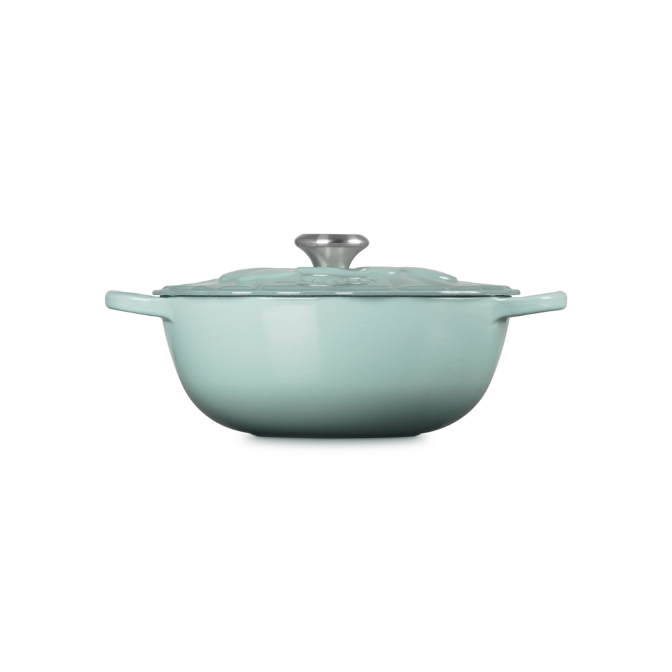 PRÉ-VENDA: Panela Le Creuset Marmita Petal Signature Sea Salt 26cm