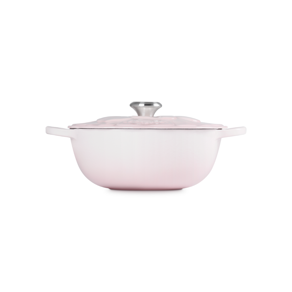 PRÉ-VENDA: Panela Le Creuset Marmita Petal Signature Shell Pink 26cm