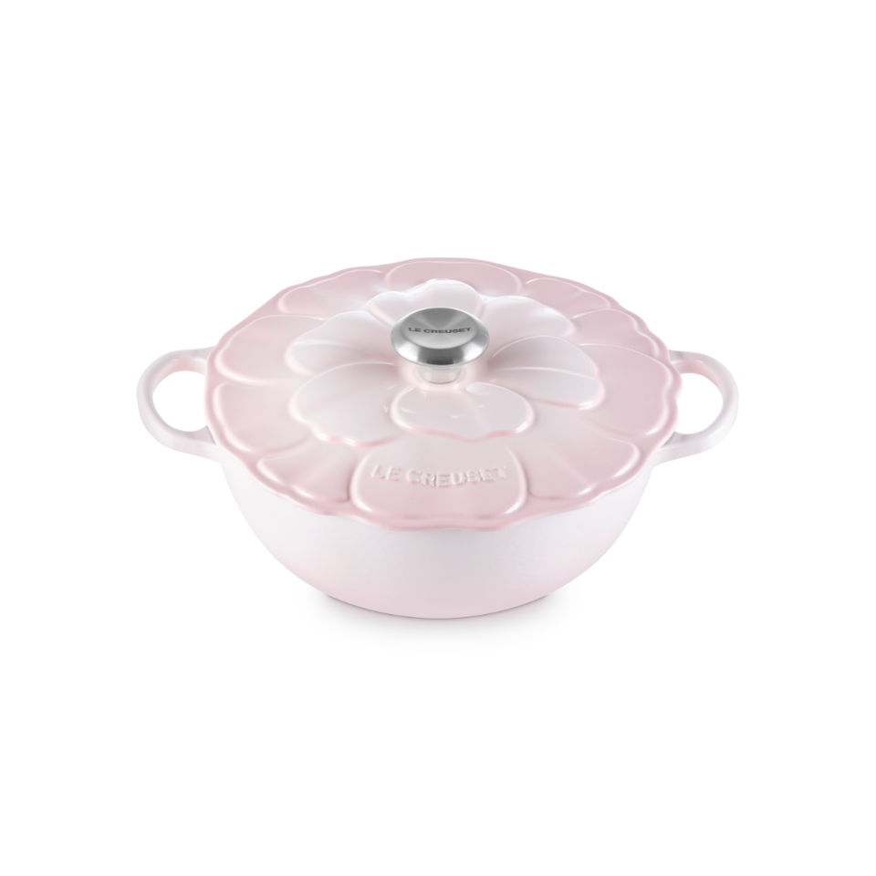 PRÉ-VENDA: Panela Le Creuset Marmita Petal Signature Shell Pink 26cm