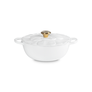 PRÉ-VENDA: Panela Le Creuset Marmita Petal Signature Branca 26cm