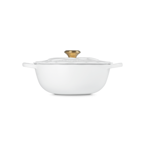 PRÉ-VENDA: Panela Le Creuset Marmita Petal Signature Branca 26cm