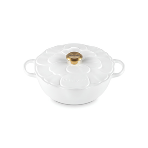 PRÉ-VENDA: Panela Le Creuset Marmita Petal Signature Branca 26cm
