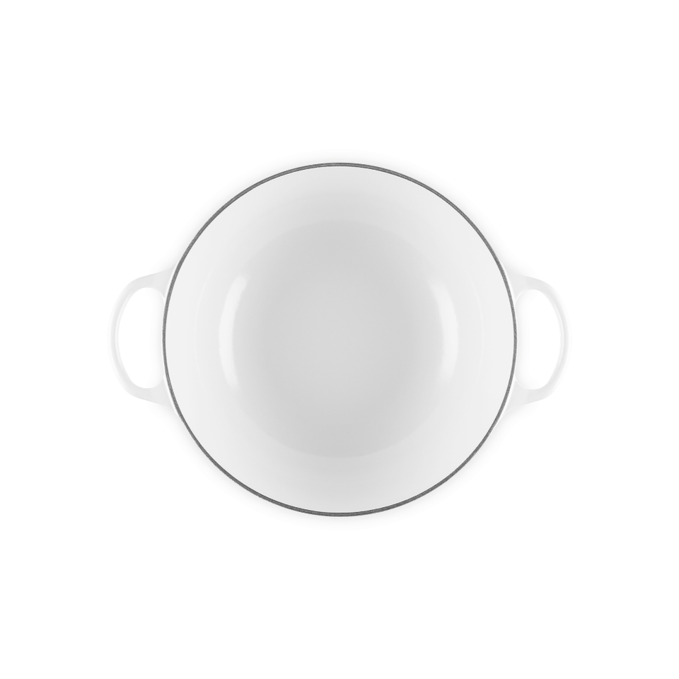 PRÉ-VENDA: Panela Le Creuset Marmita Petal Signature Branca 26cm