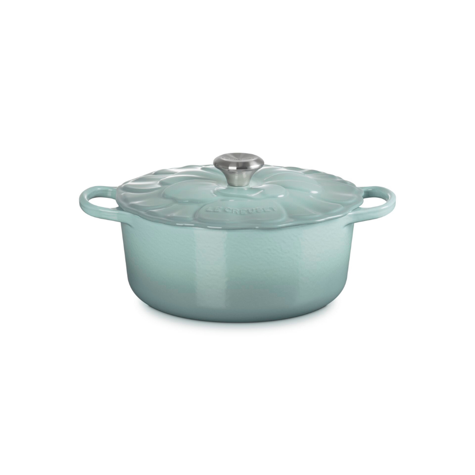 PRÉ-VENDA: Panela Redonda Signature Petal Sea Salt 5,3L 26cm Le Creuset