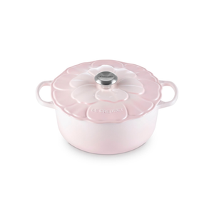 PRÉ-VENDA: Panela Redonda Signature Petal Shell Pink 5,3L 26cm Le Creuset