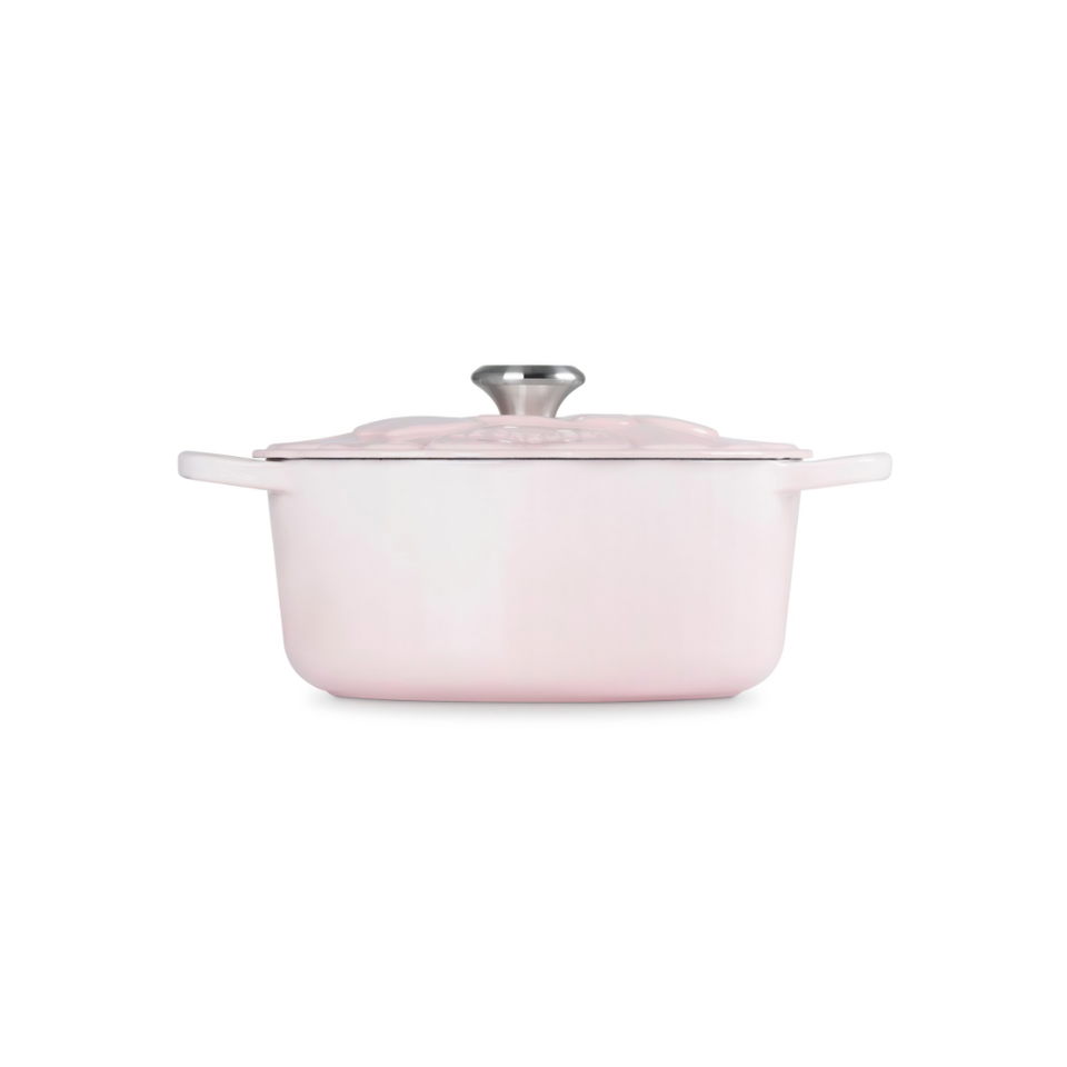 PRÉ-VENDA: Panela Redonda Signature Petal Shell Pink 5,3L 26cm Le Creuset