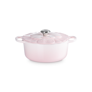 PRÉ-VENDA: Panela Redonda Signature Petal Shell Pink 5,3L 26cm Le Creuset