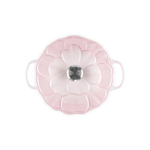PRÉ-VENDA: Panela Redonda Signature Petal Shell Pink 5,3L 26cm Le Creuset