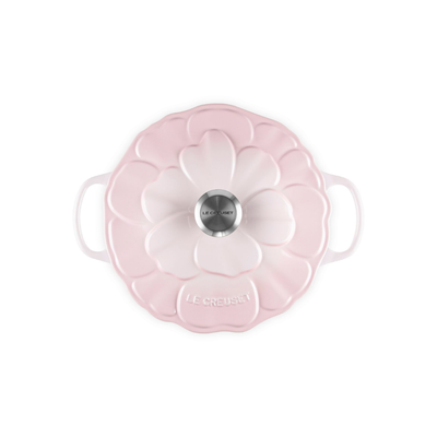 PRÉ-VENDA: Panela Redonda Signature Petal Shell Pink 5,3L 26cm Le Creuset