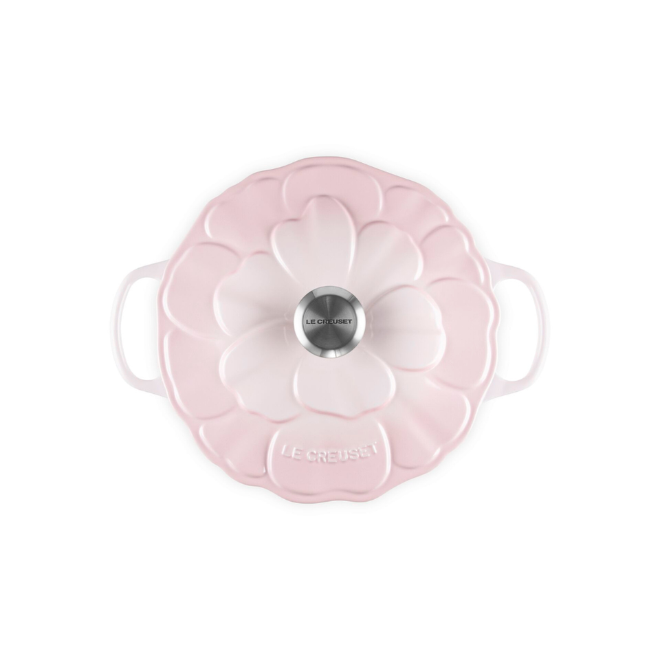 PRÉ-VENDA: Panela Redonda Signature Petal Shell Pink 5,3L 26cm Le Creuset