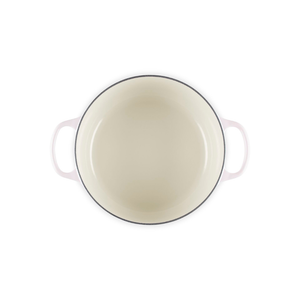 PRÉ-VENDA: Panela Redonda Signature Petal Shell Pink 5,3L 26cm Le Creuset
