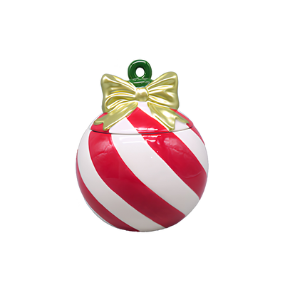 Porta Velas Bola de Natal Cerâmica Tuut