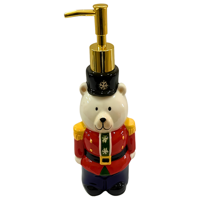 Porta-Sabonete Líquido em Cerâmica Urso de Natal Tuut