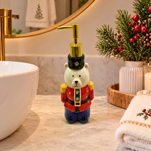 Porta-Sabonete Líquido em Cerâmica Urso de Natal Tuut