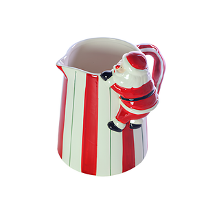 Jarra Papai Noel Natal Cerâmica Tuut