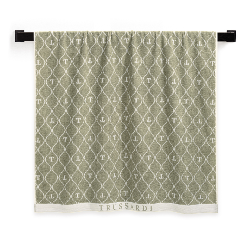 Toalha Banhão Speciale Pistacchio / Branco Trussardi