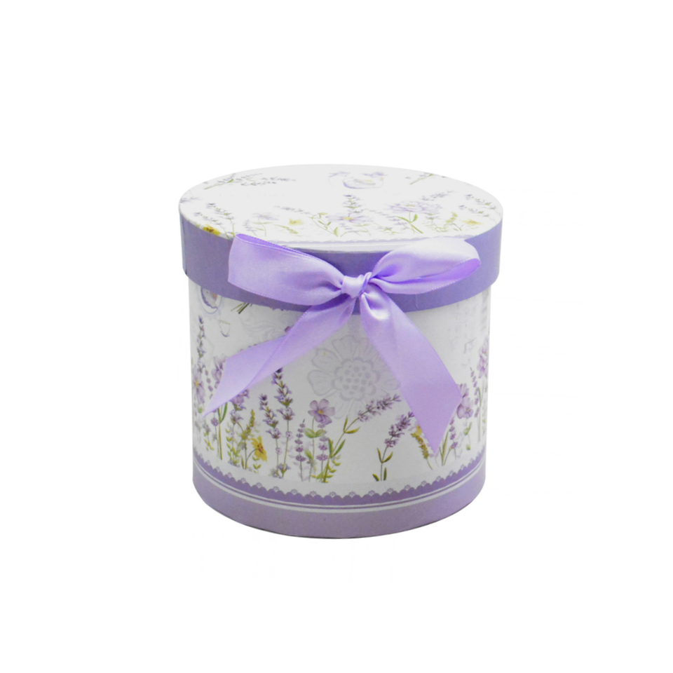 Caneca Lavanda Cerâmica com Caixa Laço 300ml