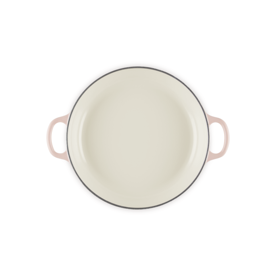 Caçarola Buffet Signature Petal Peche com Pegador Dourado 2,2L 26cm Le Creuset