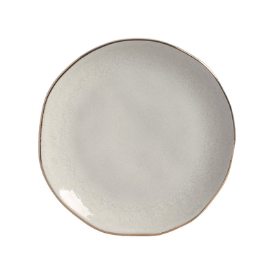 PRÉ-VENDA: Jogo 6 Pratos Sobremesa Stoneware Orgânico Lua Gold 19,5cm Porto Brasil