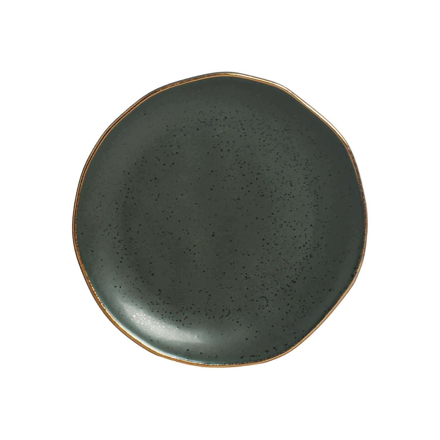 Jogo 6 Pratos Sobremesa Forest Gold Exclusivo Let's 19,5cm Porto
