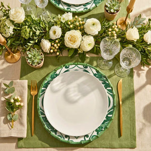 Sousplat Cerâmica Dolce Mare Verde 34,5cm Maison Blanche