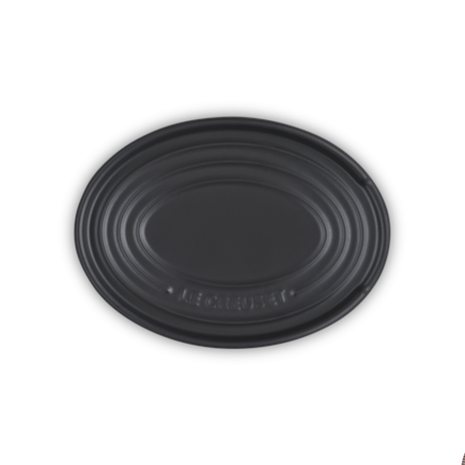 Descanso Oval para Colher Matte Black Le Creuset