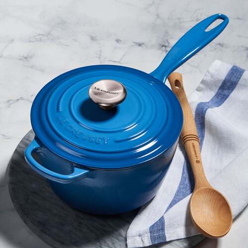 Panela Le Creuset Molheira Signature Azul Marseille 18cm 1,8L