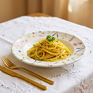 PRÉ-VENDA: Prato para Risoto Cerâmica Primavera 23,5cm Scalla