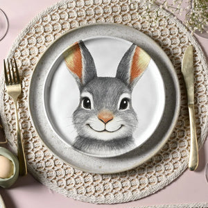 Jogo 6 Pratos Sobremesa Sorrisos de Páscoa Bio 21,5cm Porto Brasil