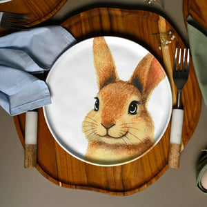 Jogo 6 Pratos Sobremesa Sorrisos de Páscoa Bio 21,5cm Porto Brasil